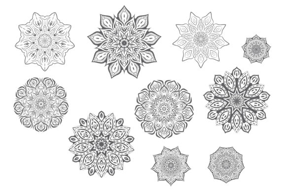 10 Ornamental Mandala Design for Book