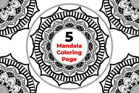 Floral Mandala Vintage Colouring Page