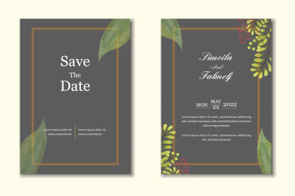 Floral Wedding Invitation Template