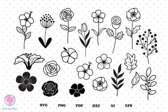 Flower Svg Bundle, Flower Svg