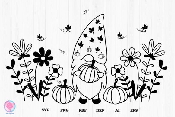 Gnome Svg, Fall Svg, Autumn Svg Design