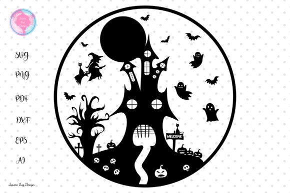 Halloween SVG: Happy Halloween Frame SVG