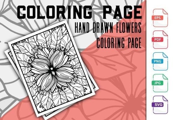 Intricated Floral Mandala Coloring Page