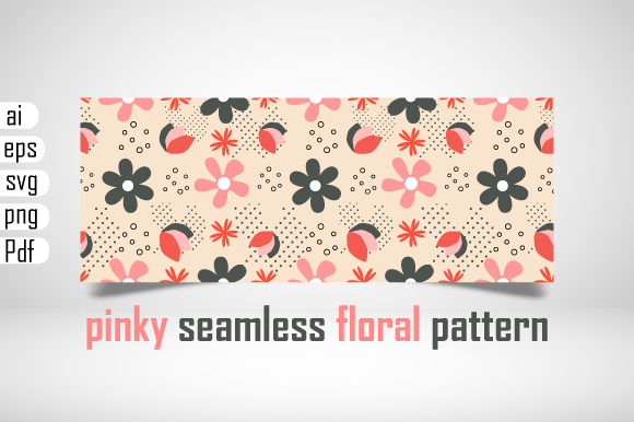 Pinky Seamless Floral Pattern