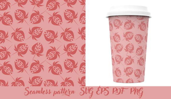 Red Floral Organic Seamless Pattern