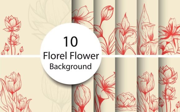 Watercolor Floral Hand Drawn Background